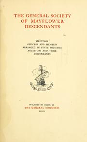 General Society of Mayflower Descendants